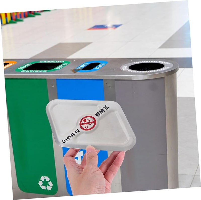 حاوية مقاومة للطقس من الفولاذ المقاوم للصدأ للتخلص من أعقاب السجائر في الحدائق من أجل السلامة والنظافة - Image 4